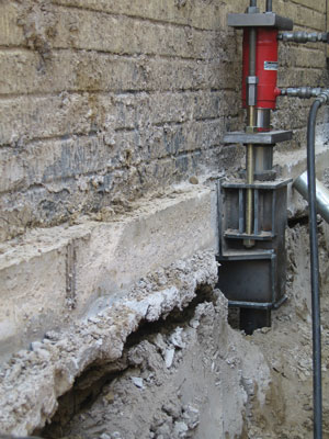 Commercial Push Pier Installation in Layton