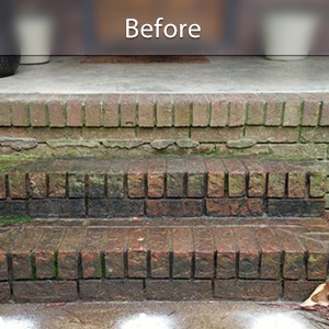 Sunken front stoop in Salt Lake City