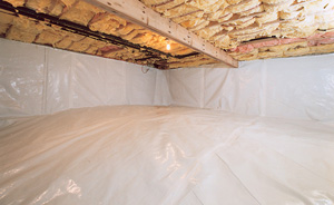Crawl Space Moisture Barrier After in Price