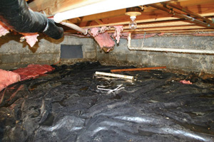 Crawl Space Repair Before in Salt Lake City