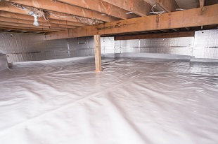 crawl space vapor barrier in Tooele installed by our contractors