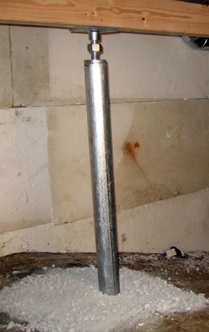 The SmartJack® steel lally columns system