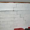 A buckling foundation wall in a Pleasant Grove home.