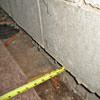 Foundation wall separating from the floor in Kaysville home