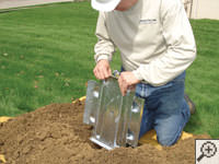 Steel earth anchor assembly installation in Saint George.