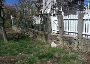 a retaining wall installed in Park City
