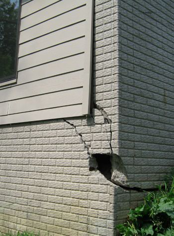 severe cracking of structural walls in Orem