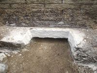 Preparing the foundation footing for a home foundation repair in Clearfield