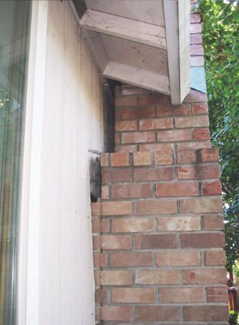 sinking, leaning chimneys that are in danger of collapse in Kaysville