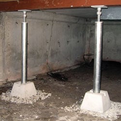 Installed crawl space jack post system in Lehi