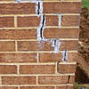 Tuckpointing that cracked due to foundation settlement of a Price home