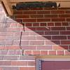 A long foundation crack that begins at a doorway of a Pleasant Grove home.