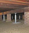 crawl space jack posts installed in Utah
