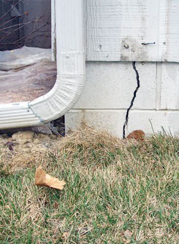 foundation wall cracks due to street creep in Spanish Fork