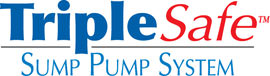 Sump pump system logo for our TripleSafe™, available in areas like Vernal