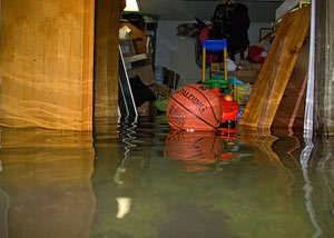 Flooded basement in Salt Lake City