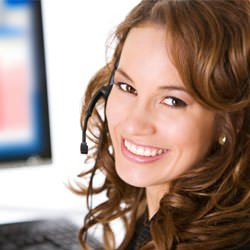 A basement waterproofing customer service specialist in West Jordan scheduling an appointment.