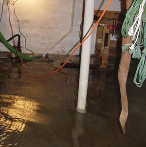 Foundation flooding in a Sandy,Utah home