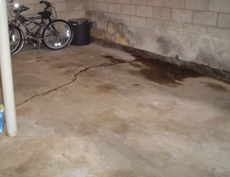 basement floor crack repair system in Utah