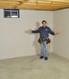 Tooele basement insulation covered by EverLast™ wall paneling, with SilverGlo™ insulation underneath