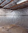 An energy efficient radiant heat and vapor barrier for a Springville basement finishing project